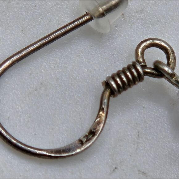 "5/$25" Mismatched Handmade Sterling Silver Bright Beaded Dangle Earrings - Picture 7 of 8